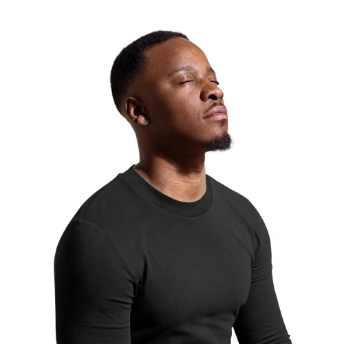 Man enjoying a calm moment